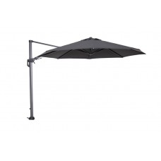 Hawaii parasol Ø350 carbon black/ licht grijs